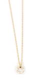 Snö of Sweden Necklace Barcelona twisted pendant g/white - Necklaces - 133801 - 1