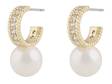 Snö of Sweden Earrings Lydia gold/white - Earrings - 135311 - 1