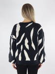 Vila women's sweater black / white sand - Women's knitwear - 134791 - 2