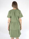 Vila Dress V-neck oil green - Dresses and tunics - 136251 - 2