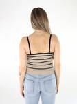 JJXX women's top feather gray/black - Women's tank tops - 135951 - 2