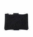 Nabo Wrist purse K538 black flower - Wallets - 136101 - 2