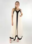 Only maxi dress Long eggnog/w.black - Dresses and tunics - 138581 - 1