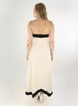 Only maxi dress Long eggnog/w.black - Dresses and tunics - 138581 - 2