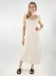 Pieces organic cotton dress Midi silver gray - Dresses and tunics - 138721 - 1