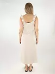 Pieces organic cotton dress Midi silver gray - Dresses and tunics - 138721 - 2