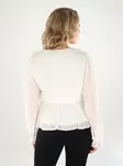 Vero Moda women's shirt Frill Pleat snow white - Women's long sleeved shirts - 138821 - 2