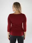 Vero Moda women's shirt VMPANDA Modal 3/4 syrah - Women's long sleeved shirts - 139001 - 2