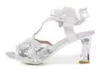 Laura Vita women's sandals/high heels Nino 13 argent - Women's sandals - 140271 - 2