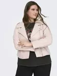 Only Carmakoma women's plus size faux leather jacket Faux Biker burnished lilac - Women's leather- and pu-jackets - 140281 - 1
