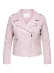 Only Carmakoma women's plus size faux leather jacket Faux Biker burnished lilac - Women's leather- and pu-jackets - 140281 - 6