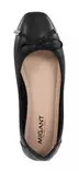 Migant ballerinas with bow tie detail A921-98 black leather - Ballerinas - 140691 - 3