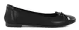 Migant ballerinas with bow tie detail A921-98 black leather - Ballerinas - 140691 - 1