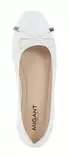 Migant ballerinas with bow tie detail A921-98 white leather - Ballerinas - 140731 - 4