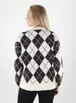 Vero Moda sweater VMHALO LS O-NECK PULLOVER BOO birch/chocolate - Women's knitwear - 141871 - 2