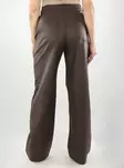 Vila Trousers VIFREYA HW COATED WIDE Coffee Bean/Coated - Women's trousers - 142191 - 2