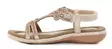 Andrea Conti women's sandals 15490040095 gold - Women's sandals - 140751 - 2