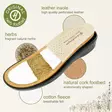 Hickersberger women's sandals with herbal sole 2641 1302 beige - Women's work shoes - 136471 - 4
