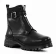 Ilves women's leather ankle boots with XXL straps 8491-D black - Women's ankle boots - 137481 - 1