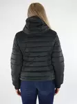 JDY Lightweight quilted jacket hood black - Women's light winter jackets - 136651 - 2