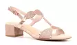 Marco Tozzi glitter sandals with heels 28231-44 rose gold - Women's sandals - 137771 - 1