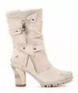 Mustang Women's Ankle Boots 1141-606-243 Ivory - Women's ankle boots - 137521 - 1