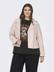 Only Carmakoma women's plus size faux leather jacket Faux Biker burnished lilac - Women's leather- and pu-jackets - 140281 - 4