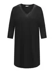 Only Carmakoma plus size knit dress black/dusty fron - Dresses and tunics - 140011 - 1