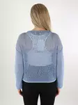 Only women's sweater Structure O-Neck soft chambray - Women's knitwear - 138031 - 2