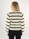 Pieces women's sweater O-Neck birch/black - Women's knitwear - 138531 - 2