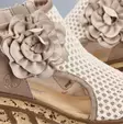 Rieker women's wedge sandals 68180-60 beige - Rieker women`s sandals - 140891 - 6