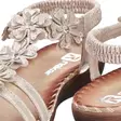 Rieker women's floral sandals V7573-90 gold - Rieker women`s sandals - 140621 - 5