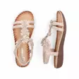 Rieker women's floral sandals V7573-90 gold - Rieker women`s sandals - 140621 - 3