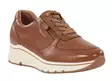 Tamaris women's genuine leather sneakers 23711-42 cognac leather - Women's sneakers - 137761 - 3
