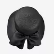 Veniz Hat with bow tie 91700 black - Women's beanies and gloves - 141321 - 2