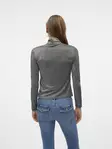 Vero Moda glitterskjorta med hög hals svart/silver lur - Women's long sleeved shirts - 137581 - 3