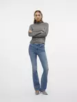 Vero Moda glitterskjorta med hög hals svart/silver lur - Women's long sleeved shirts - 137581 - 2