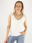 Vila top v-neck snow white - Women's tank tops - 140881 - 2
