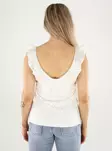 Vila top v-neck snow white - Women's tank tops - 140881 - 3