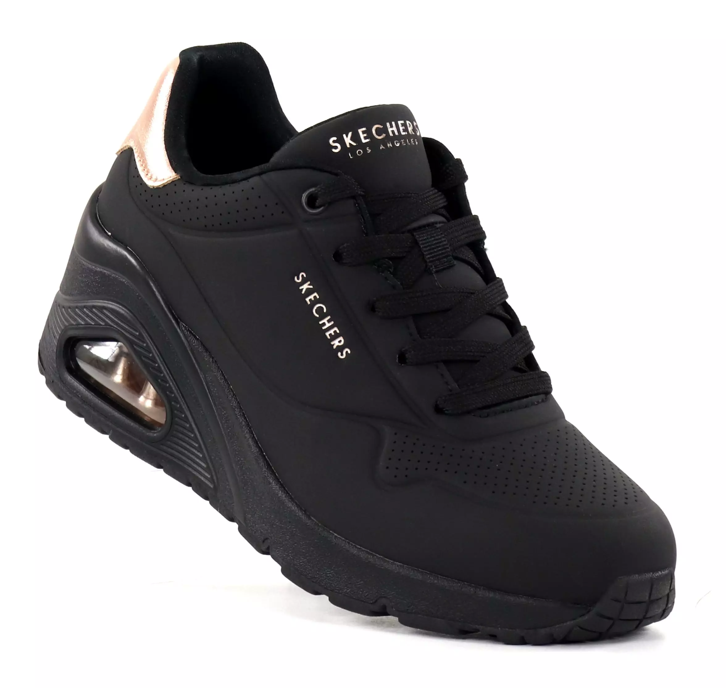 Skechers women's sneakers 177520/BBK UNO WEDGE - HI STEPS black ...