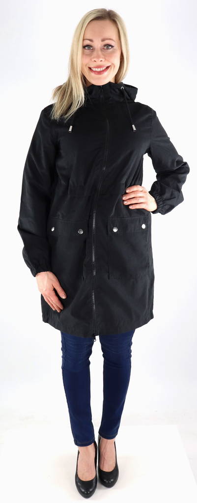 JDY Women's Jacket shine long black - Women's light jackets - 132941 - 1