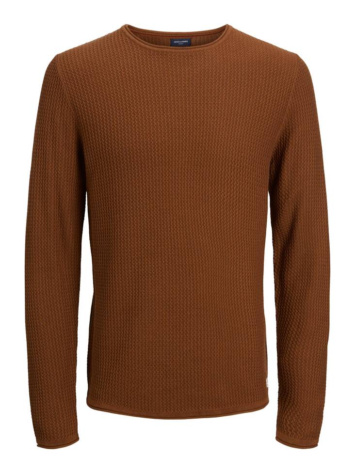 Jack&Jones Sweater Blucarlos toffee - Men's knitwear - 132371 - 1