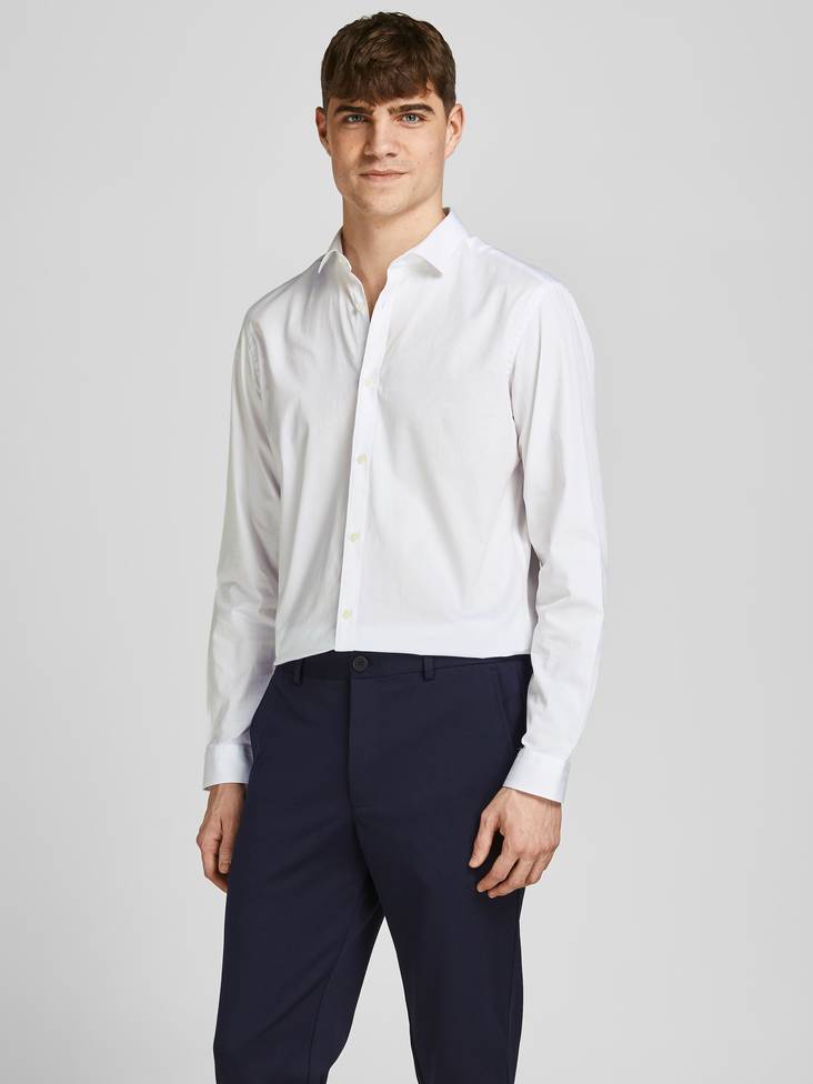 Jack&Jones Dress Shirt Blacardiff, white - Men's dress shirts - 131591 - 1