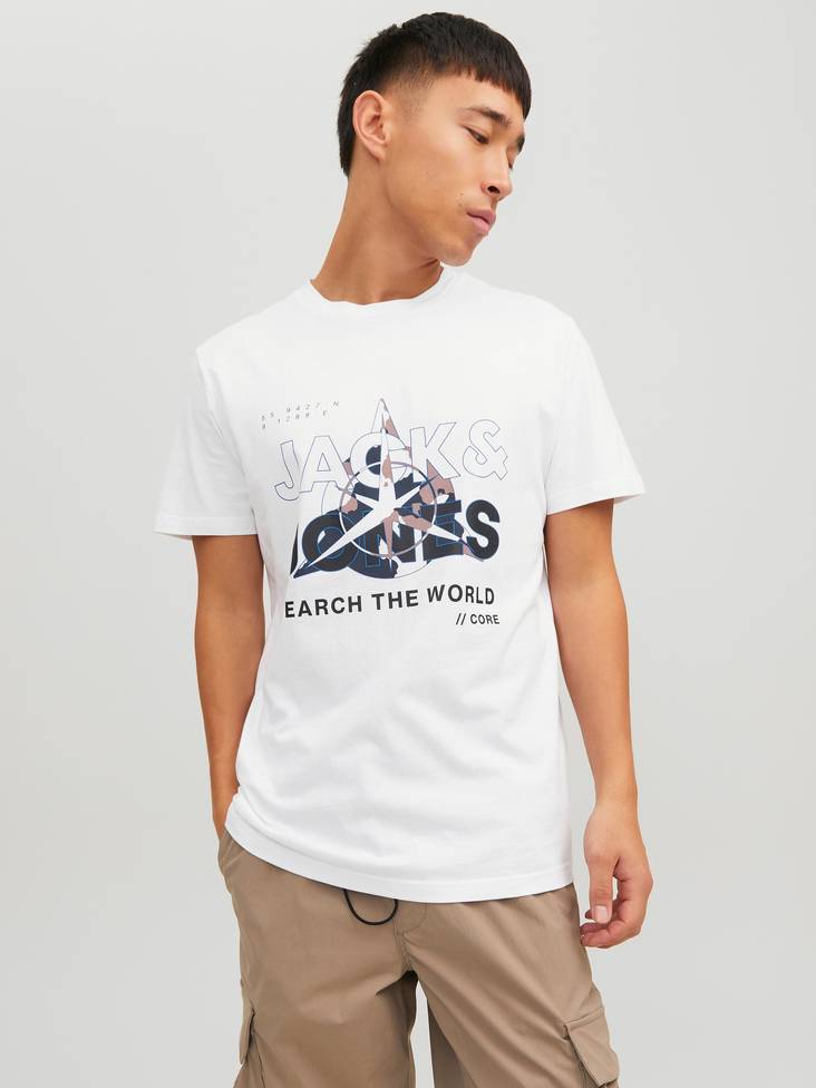 Jack&Jones T-Shirt Hunt crew neck - Men's T-shirts - 132791 - 1