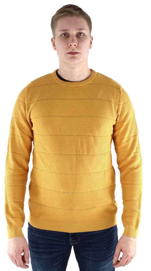Jack & Jones Men's Sweater Snow, Yellow - Men's knitwear - 126971 - 1