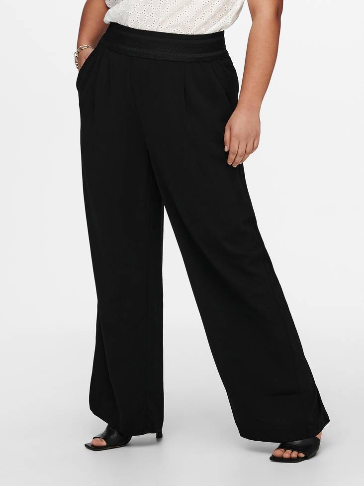Only Carmakoma Pants wide, Black - Women's trousers - 128171 - 1
