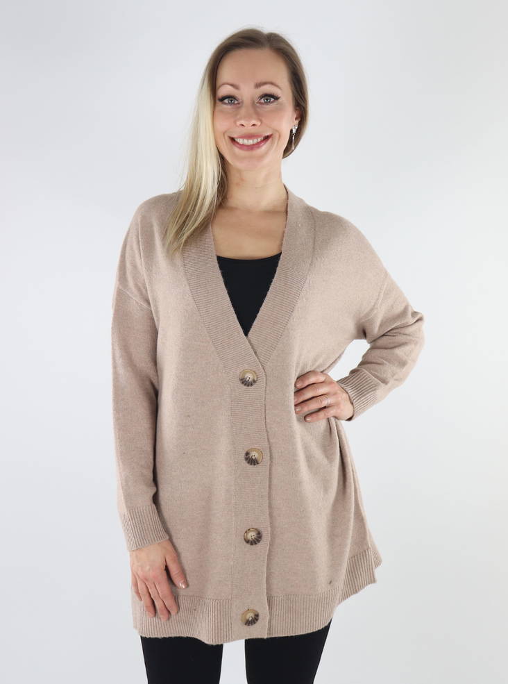 Only women's cardigan Mocha meringue - Women's knitwear - 134801 - 1