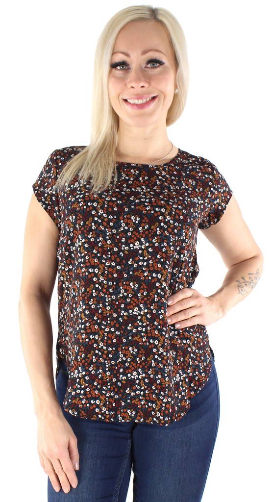 Only T-shirt vic, Dark Blue/Ella ditsy - Women's T-shirts - 126791 - 1