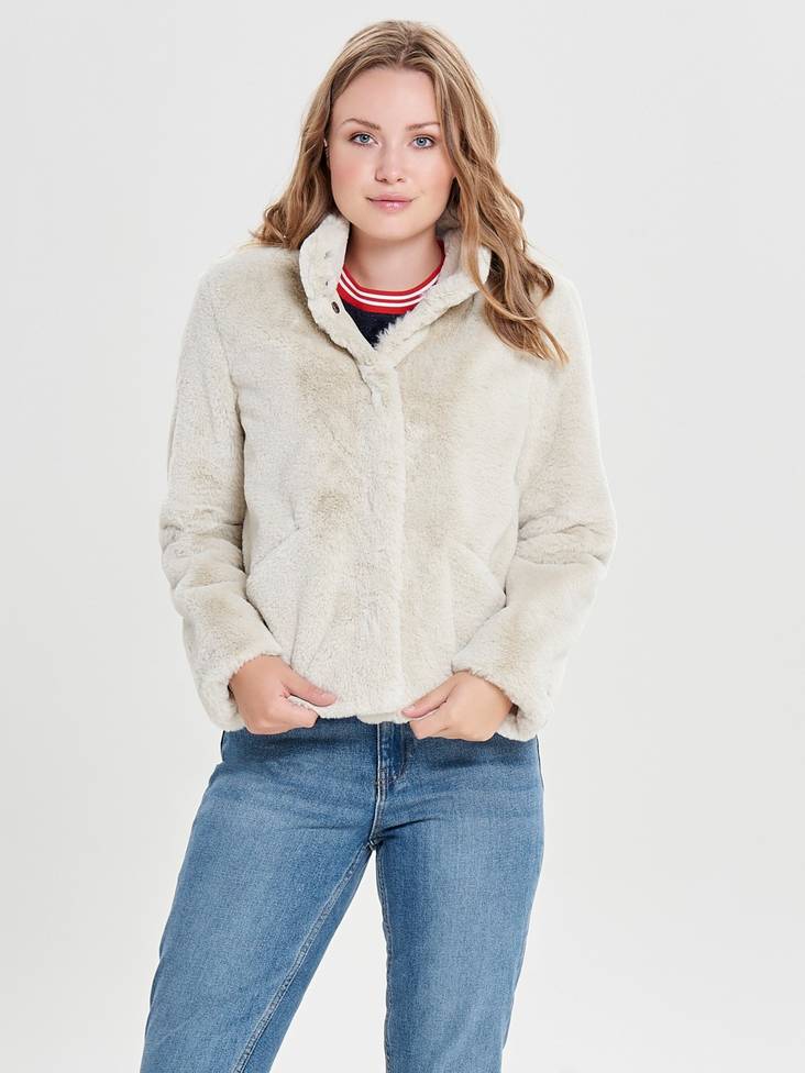 Only Jacket faux fur - Women's light jackets - 126801 - 1