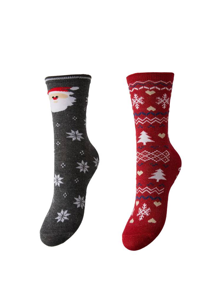 Pieces Socks glitter barbados cherry - Women's socks and tights - 132291 - 1
